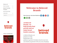 Tablet Screenshot of beloved-brands.com